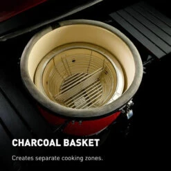 Kamado Joe Classic Joe II 18-Inch Grill W/ Cart, Side Shelves, Heat Deflector & Tools - KJ23RHC 35 Kamado Joe Classic Joe II 18-Inch Grill W/ Cart, Side Shelves, Heat Deflector & Tools - KJ23RHC -Outdoor Kitchen Shop kamado joe classic joe ii 16