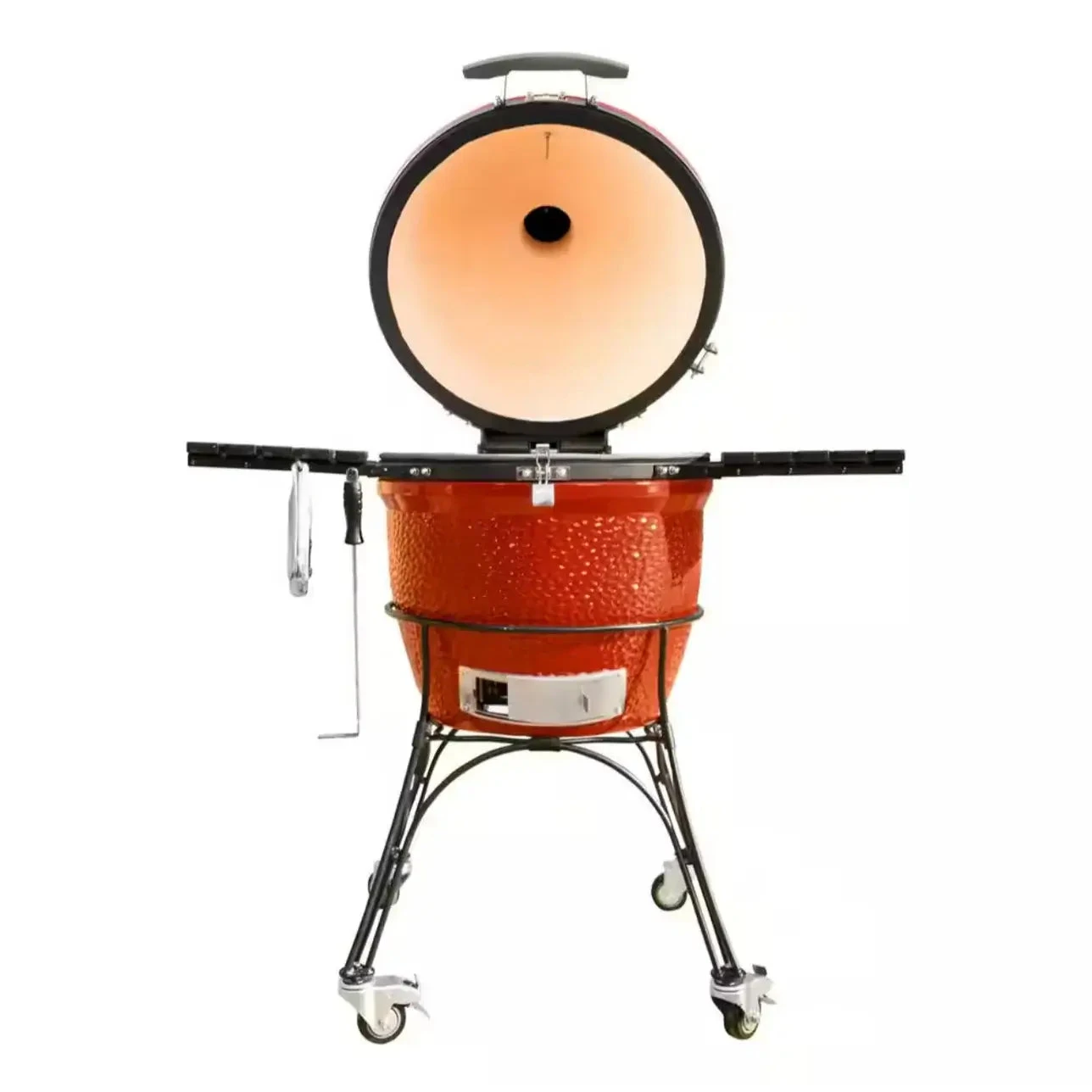 Kamado Joe Classic Joe II 18-Inch Grill W/ Cart, Side Shelves, Heat Deflector & Tools - KJ23RHC 4 Kamado Joe Classic Joe II 18-Inch Grill W/ Cart, Side Shelves, Heat Deflector & Tools - KJ23RHC - Image 2