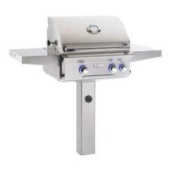 American Outdoor Grill 24-Inch Gas Grill On Post 18 American Outdoor Grill 24-Inch Gas Grill On Post -Outdoor Kitchen Shop l series post mount grill