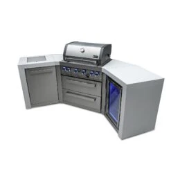 Mont Alpi 400 Deluxe BBQ Grill Island With 45 Degree Corners & Fridge Cabinet - MAi400-D45FC 29 Mont Alpi 400 Deluxe BBQ Grill Island With 45 Degree Corners & Fridge Cabinet - MAi400-D45FC -Outdoor Kitchen Shop mai400 d45fcside2