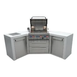 Mont Alpi 400 Deluxe BBQ Grill Island With 45 Degree Corners - MAi400-D45 23 Mont Alpi 400 Deluxe BBQ Grill Island With 45 Degree Corners - MAi400-D45 -Outdoor Kitchen Shop mai400 d45heroopen