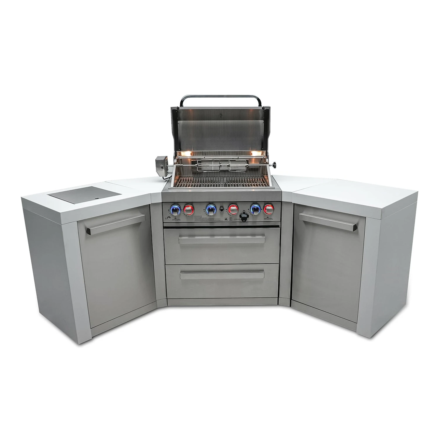 Mont Alpi 400 Deluxe BBQ Grill Island With 45 Degree Corners - MAi400-D45 6 Mont Alpi 400 Deluxe BBQ Grill Island With 45 Degree Corners - MAi400-D45 - Image 4