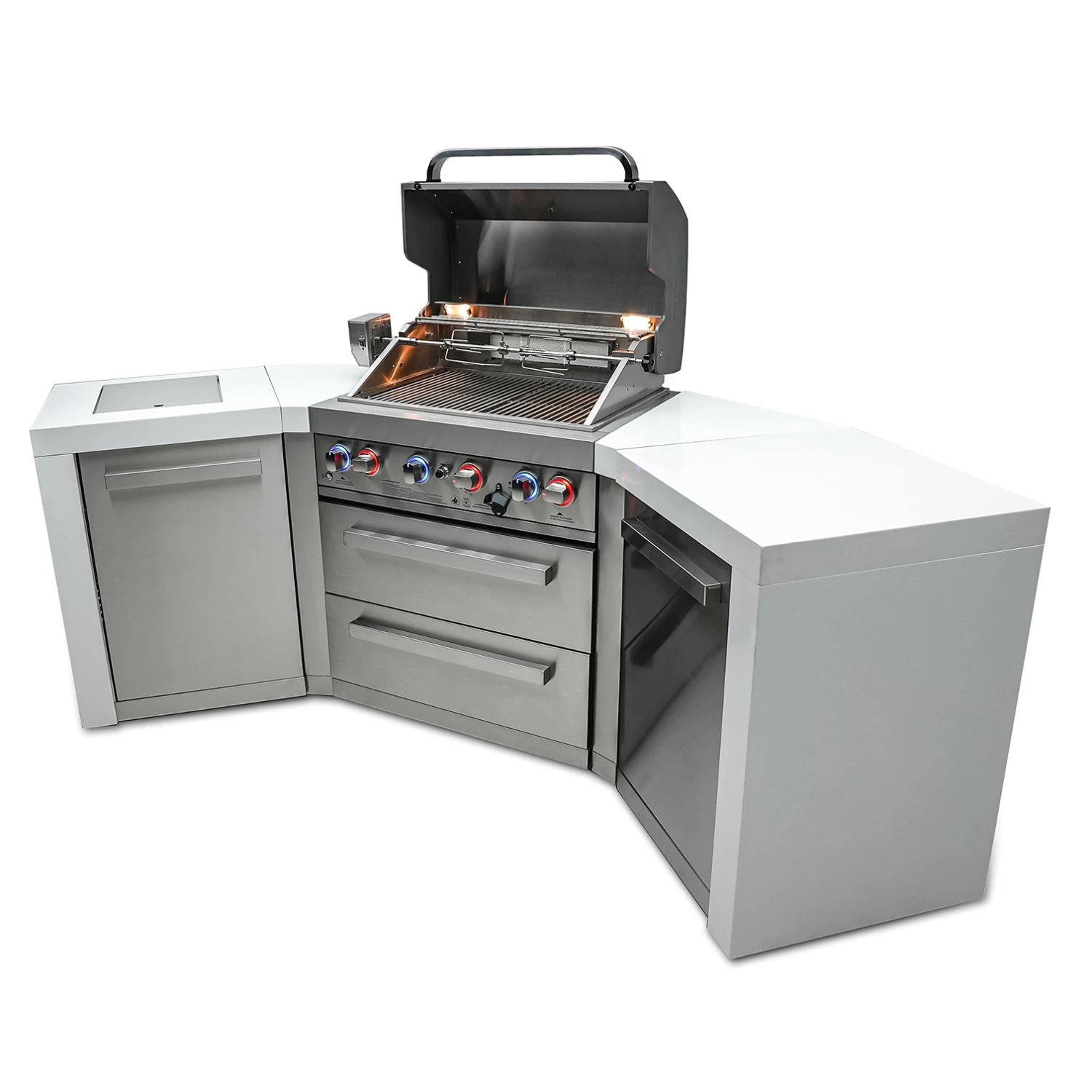 Mont Alpi 400 Deluxe BBQ Grill Island With 45 Degree Corners - MAi400-D45 9 Mont Alpi 400 Deluxe BBQ Grill Island With 45 Degree Corners - MAi400-D45 - Image 7