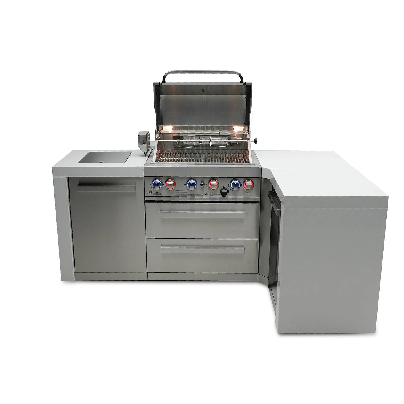 Mont Alpi 400 Deluxe BBQ Grill Island With 90 Degree Corner - MAi400-D90C 7 Mont Alpi 400 Deluxe BBQ Grill Island With 90 Degree Corner - MAi400-D90C - Image 5