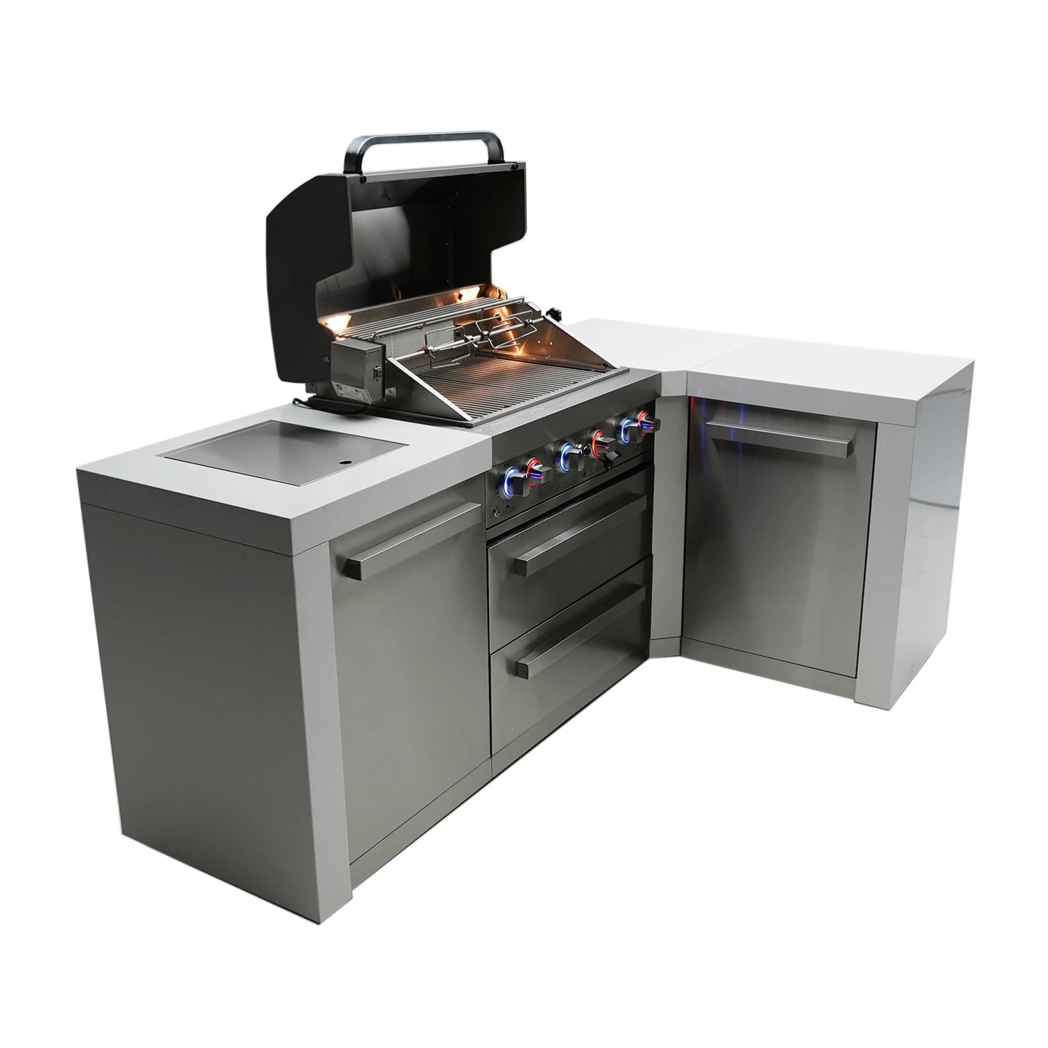 Mont Alpi 400 Deluxe BBQ Grill Island With 90 Degree Corner - MAi400-D90C 8 Mont Alpi 400 Deluxe BBQ Grill Island With 90 Degree Corner - MAi400-D90C - Image 6