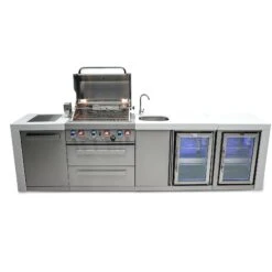 Mont Alpi 400 Deluxe BBQ Grill Island With Beverage Center & Fridge - MAi400-DBEVFC 26 Mont Alpi 400 Deluxe BBQ Grill Island With Beverage Center & Fridge - MAi400-DBEVFC -Outdoor Kitchen Shop mai400 dbevfcheroopen
