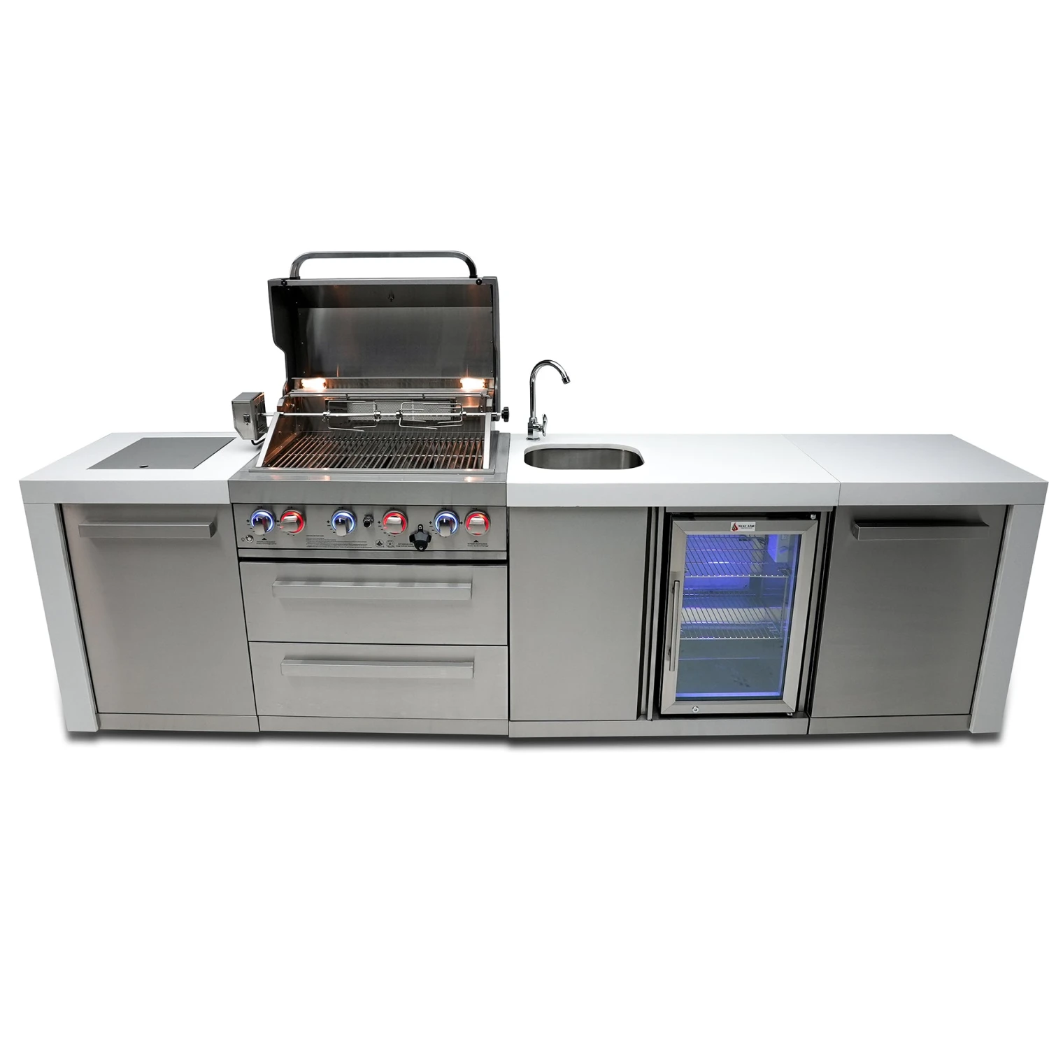 Mont Alpi 400 Deluxe BBQ Grill Island With Beverage Center - MAi400-DBEV 6 Mont Alpi 400 Deluxe BBQ Grill Island With Beverage Center - MAi400-DBEV - Image 4