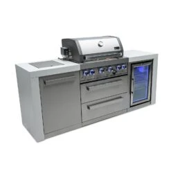 Mont Alpi 400 Deluxe BBQ Grill Island With Fridge Cabinet - MAi400-DFC 26 Mont Alpi 400 Deluxe BBQ Grill Island With Fridge Cabinet - MAi400-DFC -Outdoor Kitchen Shop mai400 dfcside