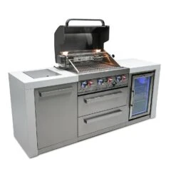 Mont Alpi 400 Deluxe BBQ Grill Island With Fridge Cabinet - MAi400-DFC 27 Mont Alpi 400 Deluxe BBQ Grill Island With Fridge Cabinet - MAi400-DFC -Outdoor Kitchen Shop mai400 dfcsideopen
