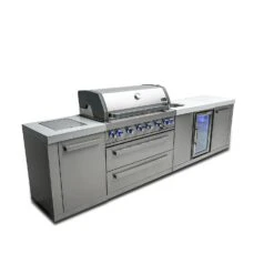Mont Alpi 805 BBQ Grill Island With Beverage Center - MAi805-BEV 23 Mont Alpi 805 BBQ Grill Island With Beverage Center - MAi805-BEV -Outdoor Kitchen Shop mai805 bevside2