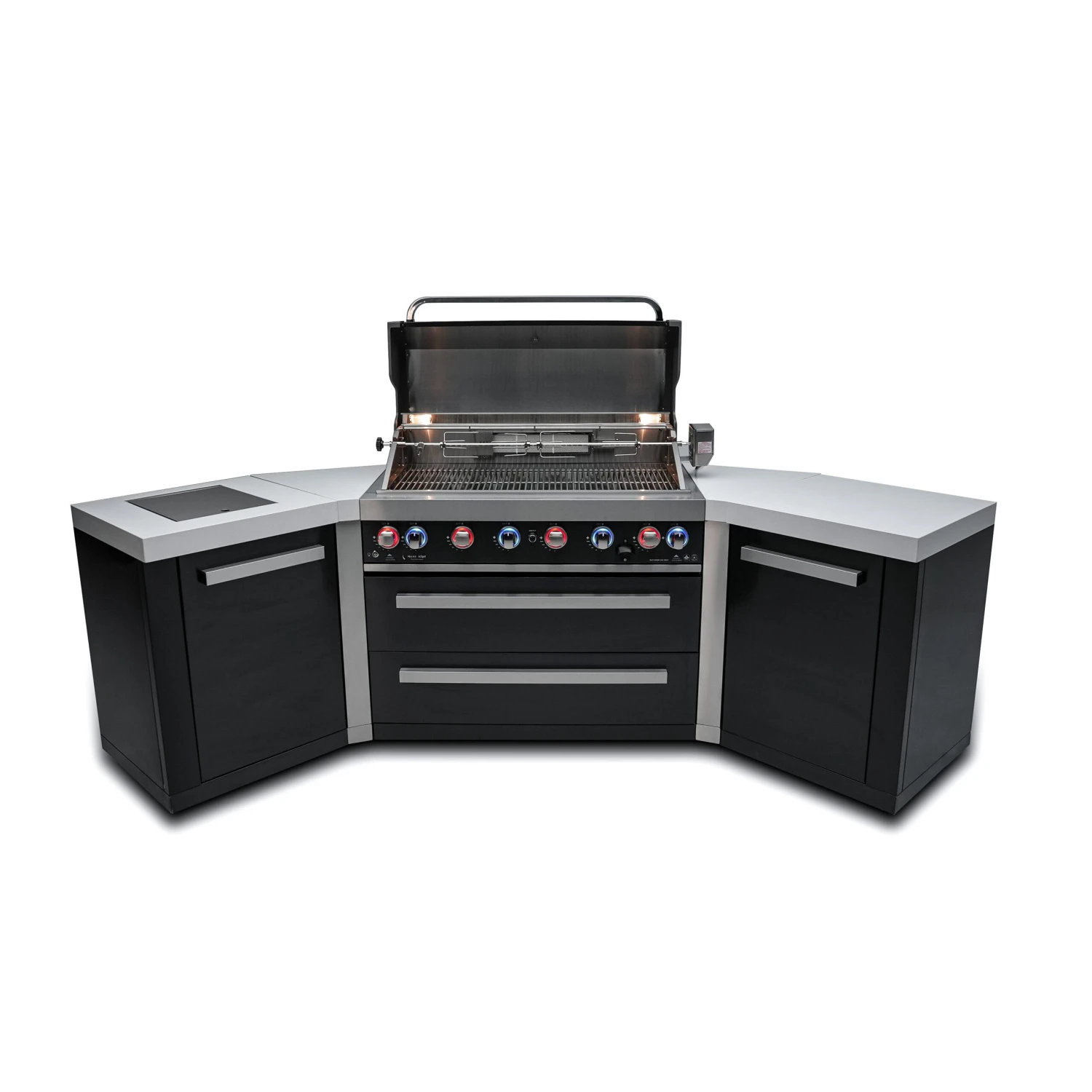 Mont Alpi 805 Black Stainless Steel BBQ Grill Island With 45 Degree Corners - MAi805-BSS45C 7 Mont Alpi 805 Black Stainless Steel BBQ Grill Island With 45 Degree Corners - MAi805-BSS45C - Image 5
