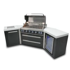 Mont Alpi 805 Black Stainless Steel BBQ Grill Island With 45 Degree Corners & Fridge - MAi805-BSS45FC 23 Mont Alpi 805 Black Stainless Steel BBQ Grill Island With 45 Degree Corners & Fridge - MAi805-BSS45FC -Outdoor Kitchen Shop mai805 bss45fc