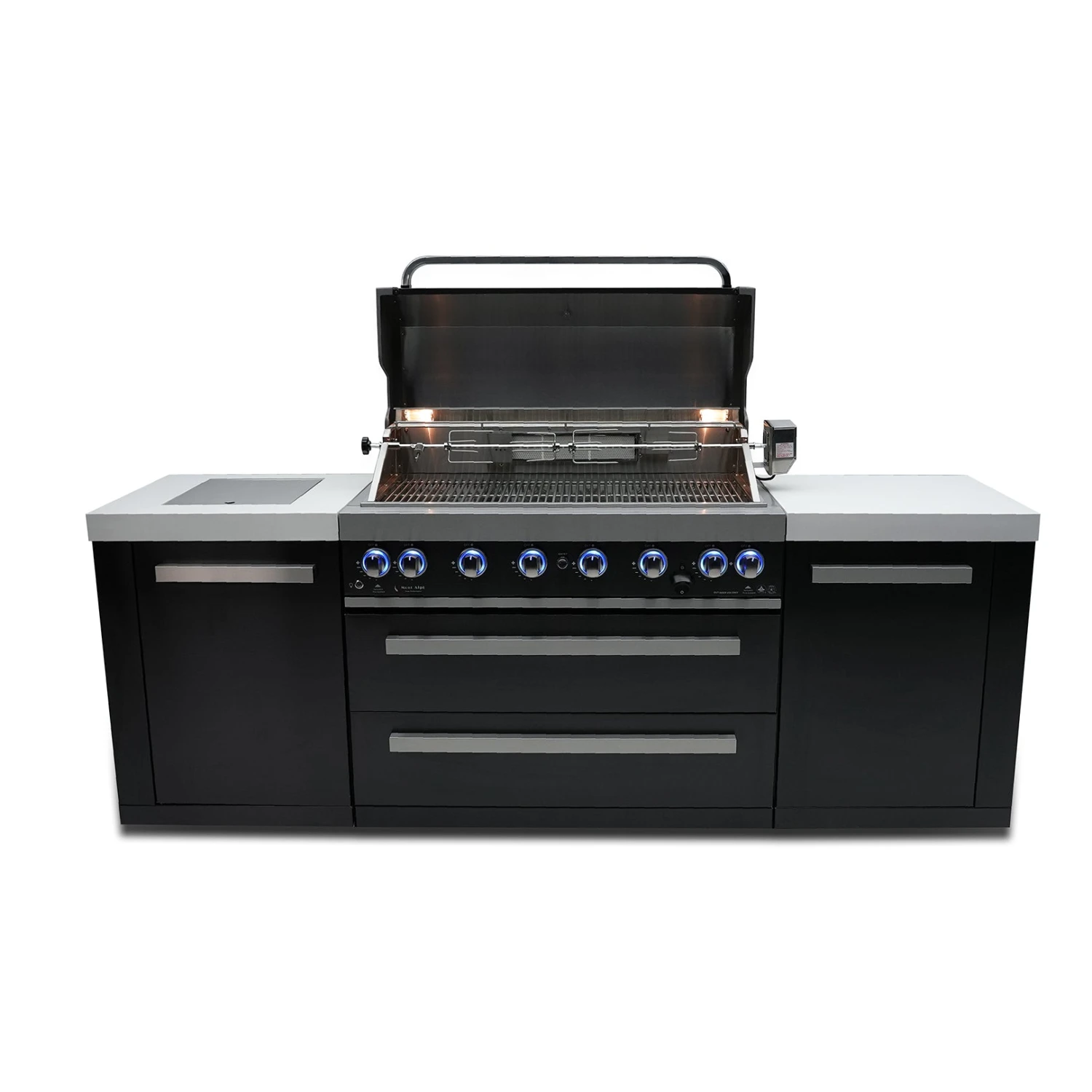 Mont Alpi 805 Black Stainless Steel BBQ Grill Island - MAi805-BSS 7 Mont Alpi 805 Black Stainless Steel BBQ Grill Island - MAi805-BSS - Image 5