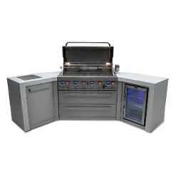 Mont Alpi 805 Deluxe BBQ Grill Island With 45 Degree Corners & Fridge Cabinet - MAi805-D45FC 25 Mont Alpi 805 Deluxe BBQ Grill Island With 45 Degree Corners & Fridge Cabinet - MAi805-D45FC -Outdoor Kitchen Shop mai805 d45fcheroopen