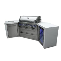 Mont Alpi 805 Deluxe BBQ Grill Island With 45 Degree Corners & Fridge Cabinet - MAi805-D45FC 26 Mont Alpi 805 Deluxe BBQ Grill Island With 45 Degree Corners & Fridge Cabinet - MAi805-D45FC -Outdoor Kitchen Shop mai805 d45fcside