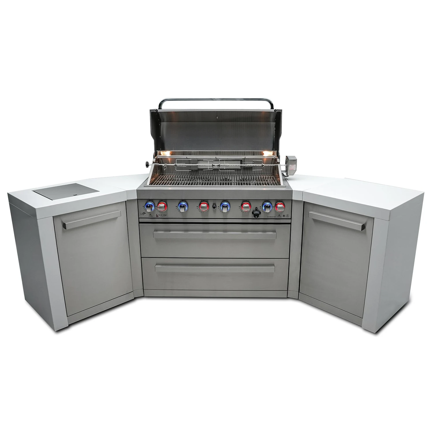 Mont Alpi 805 Deluxe BBQ Grill Island With 45 Degree Corners - MAi805-D45 6 Mont Alpi 805 Deluxe BBQ Grill Island With 45 Degree Corners - MAi805-D45 - Image 4