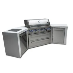 Mont Alpi 805 Deluxe BBQ Grill Island With 45 Degree Corners - MAi805-D45 23 Mont Alpi 805 Deluxe BBQ Grill Island With 45 Degree Corners - MAi805-D45 -Outdoor Kitchen Shop mai805 d45side