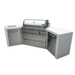 Mont Alpi 805 Deluxe BBQ Grill Island With 45 Degree Corners - MAi805-D45 25 Mont Alpi 805 Deluxe BBQ Grill Island With 45 Degree Corners - MAi805-D45 -Outdoor Kitchen Shop mai805 d45side2