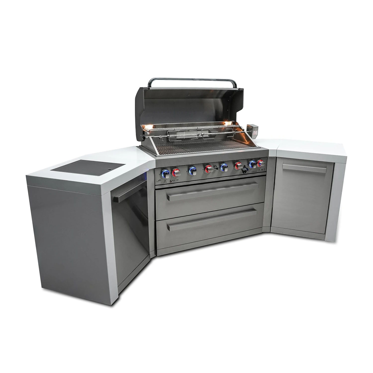 Mont Alpi 805 Deluxe BBQ Grill Island With 45 Degree Corners - MAi805-D45 8 Mont Alpi 805 Deluxe BBQ Grill Island With 45 Degree Corners - MAi805-D45 - Image 6