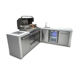 Mont Alpi 805 Deluxe BBQ Grill Island With 90 Degree Corner & Beverage Center - MAi805-D90BEV 29 Mont Alpi 805 Deluxe BBQ Grill Island With 90 Degree Corner & Beverage Center - MAi805-D90BEV -Outdoor Kitchen Shop mai805 d90bevheroopen