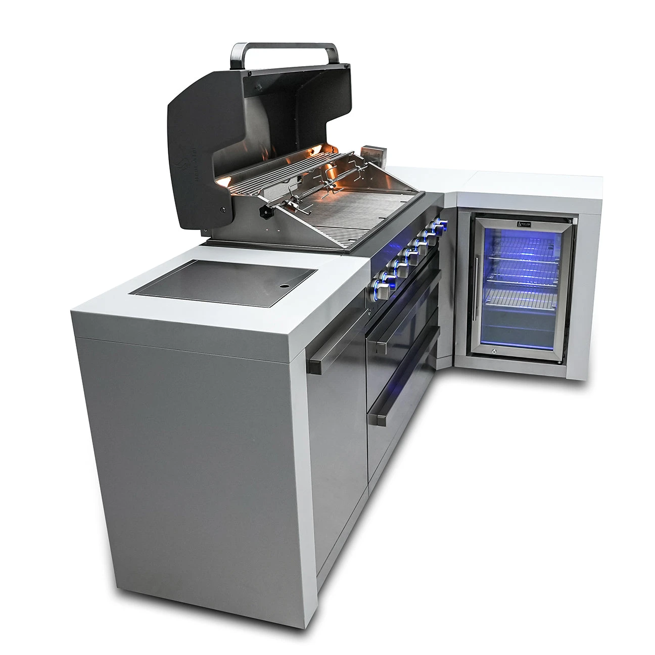 Mont Alpi 805 Deluxe BBQ Grill Island With 90 Degree Corner & Fridge Cabinet - MAi805-D90FC 10 Mont Alpi 805 Deluxe BBQ Grill Island With 90 Degree Corner & Fridge Cabinet - MAi805-D90FC - Image 8