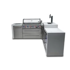 Mont Alpi 805 Deluxe BBQ Grill Island With 90 Degree Corner, Kegerator & Fridge Cabinet - MAi805-D90KEGFC 29 Mont Alpi 805 Deluxe BBQ Grill Island With 90 Degree Corner, Kegerator & Fridge Cabinet - MAi805-D90KEGFC -Outdoor Kitchen Shop mai805 d90kegfcfront2