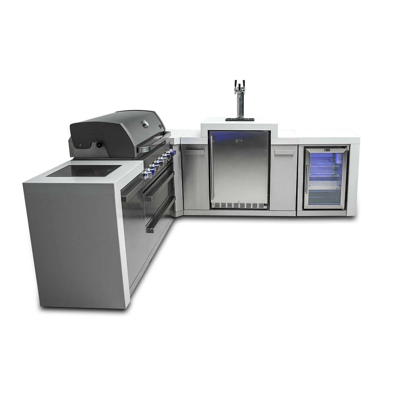 Mont Alpi 805 Deluxe BBQ Grill Island With 90 Degree Corner, Kegerator & Fridge Cabinet - MAi805-D90KEGFC 11 Mont Alpi 805 Deluxe BBQ Grill Island With 90 Degree Corner, Kegerator & Fridge Cabinet - MAi805-D90KEGFC - Image 9