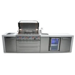 Mont Alpi 805 Deluxe BBQ Grill Island With Beverage Center - MAi805-DBEV 25 Mont Alpi 805 Deluxe BBQ Grill Island With Beverage Center - MAi805-DBEV -Outdoor Kitchen Shop mai805 dbevheroopen