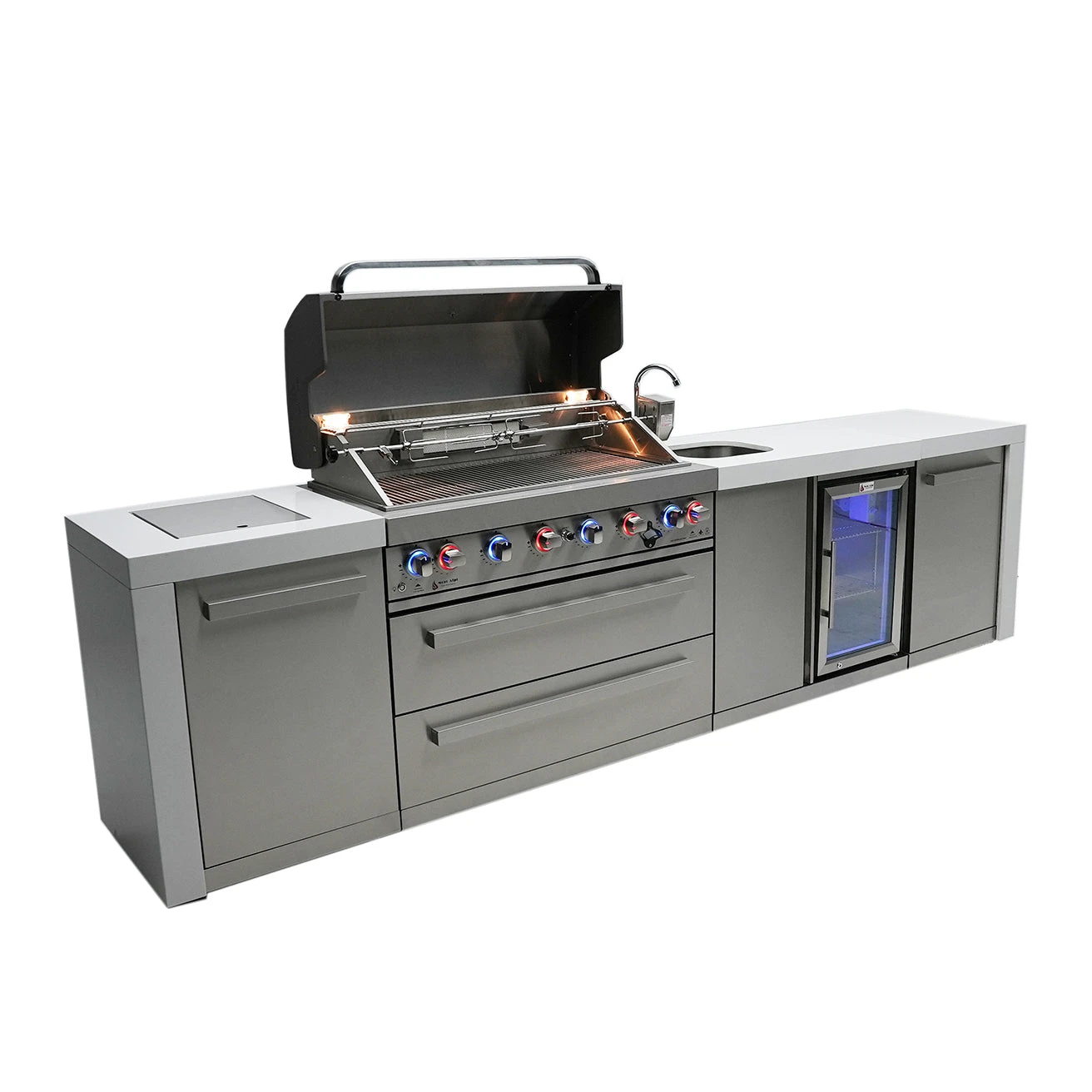 Mont Alpi 805 Deluxe BBQ Grill Island With Beverage Center - MAi805-DBEV 7 Mont Alpi 805 Deluxe BBQ Grill Island With Beverage Center - MAi805-DBEV - Image 5
