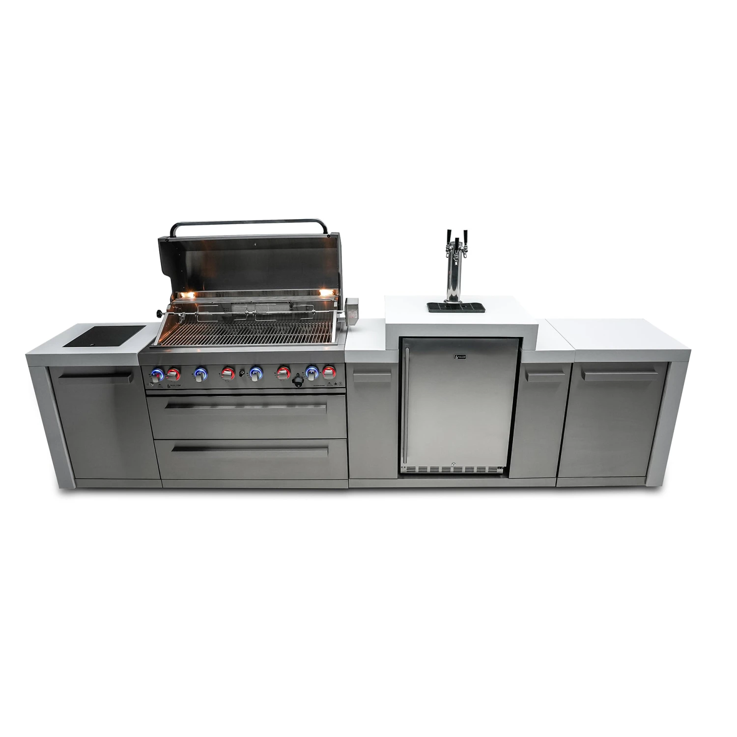 Mont Alpi 805 Deluxe BBQ Grill Island With Kegerator - MAi805-DKEG 6 Mont Alpi 805 Deluxe BBQ Grill Island With Kegerator - MAi805-DKEG - Image 4
