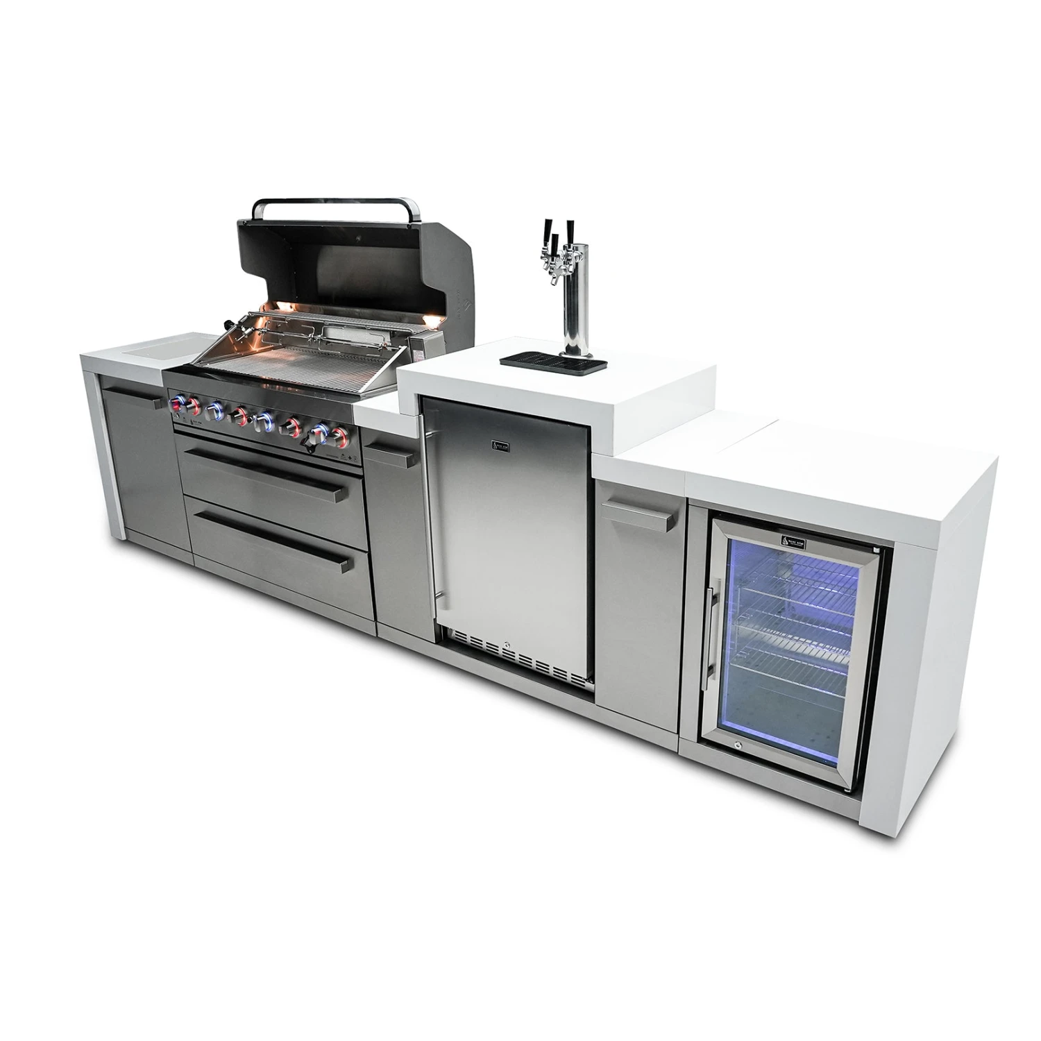 Mont Alpi 805 Deluxe BBQ Grill Island With Kegerator & Fridge Cabinet - MAI805-DKEGFC 9 Mont Alpi 805 Deluxe BBQ Grill Island With Kegerator & Fridge Cabinet - MAI805-DKEGFC - Image 7