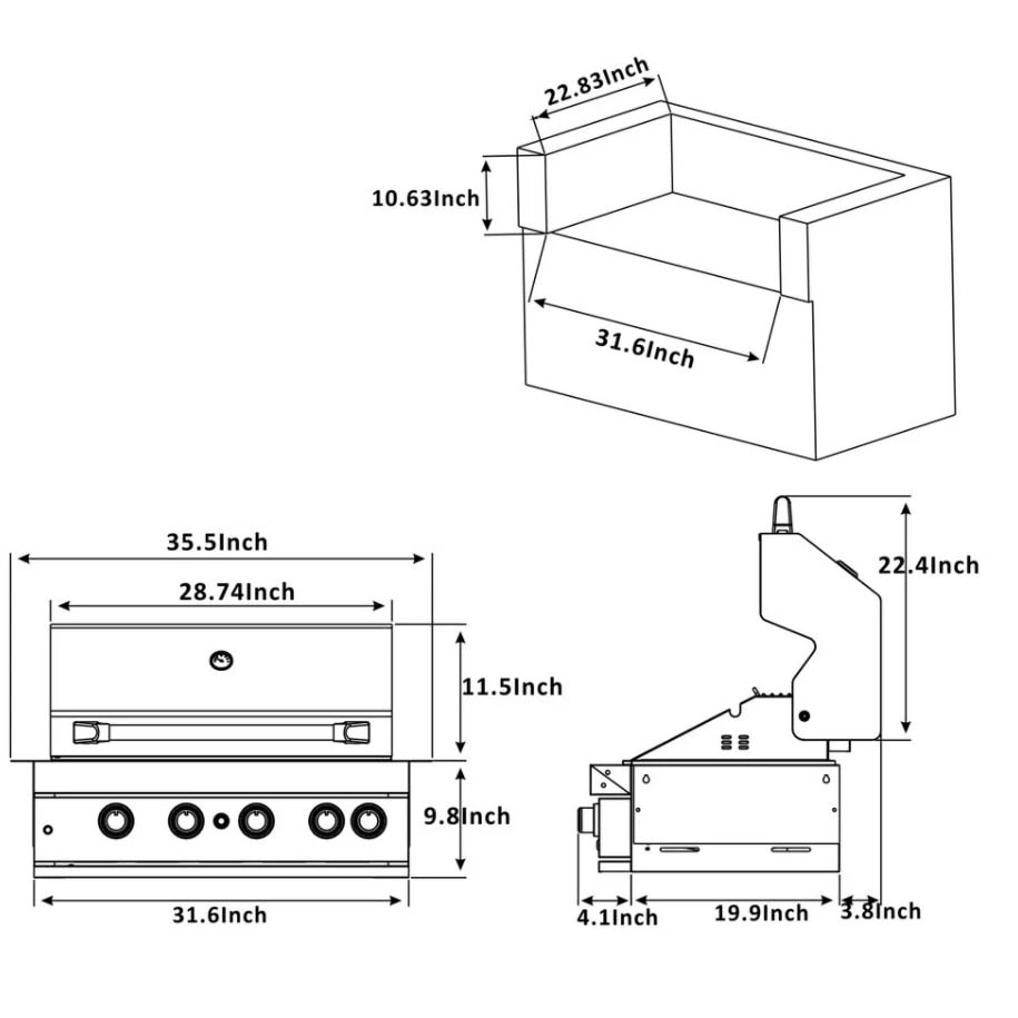 Mont Alpi 400 Built-In Gas Grill - MABI400 10 Mont Alpi 400 Built-In Gas Grill - MABI400 - Image 8