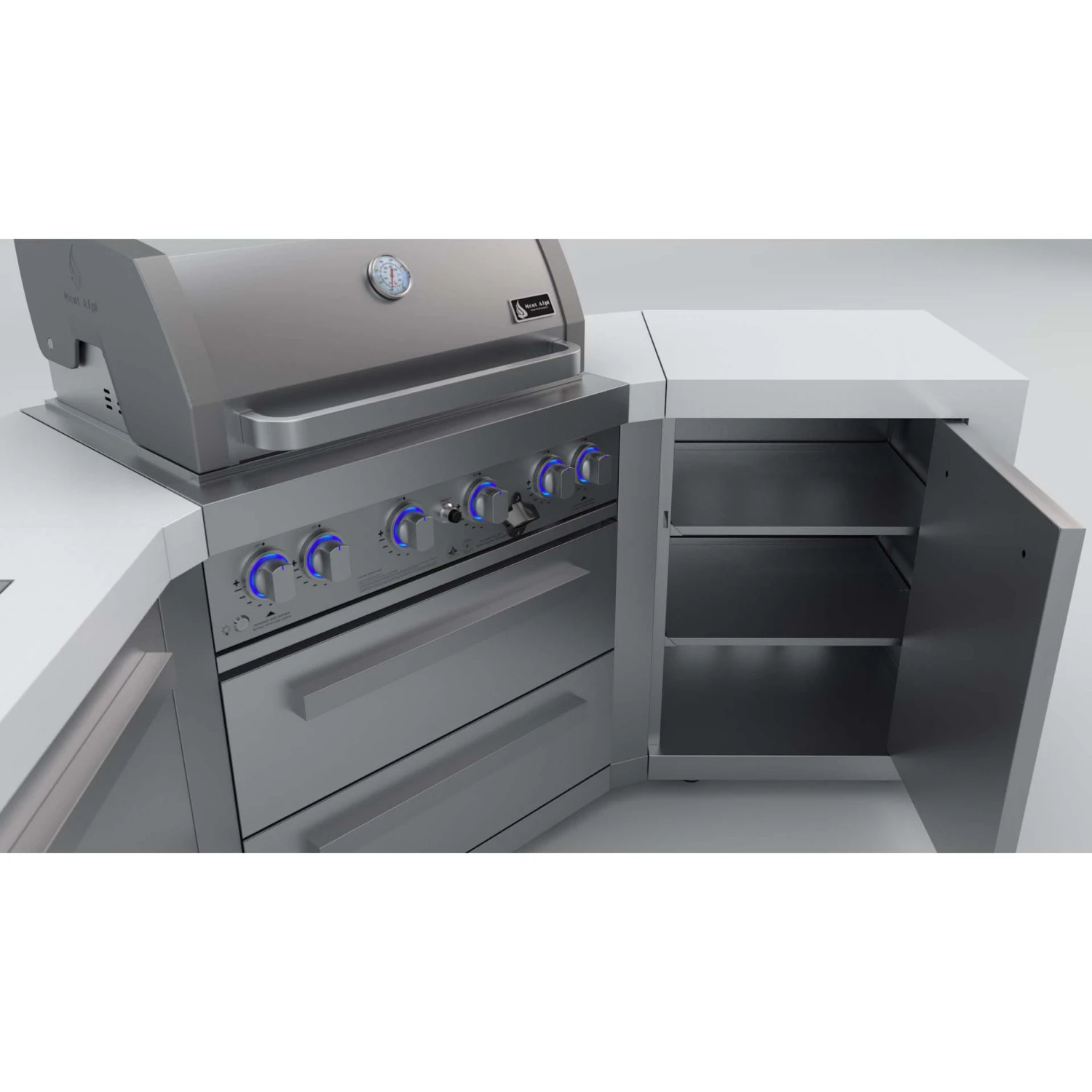 Mont Alpi 400 Deluxe BBQ Grill Island With 45 Degree Corners - MAi400-D45 17 Mont Alpi 400 Deluxe BBQ Grill Island With 45 Degree Corners - MAi400-D45 - Image 15