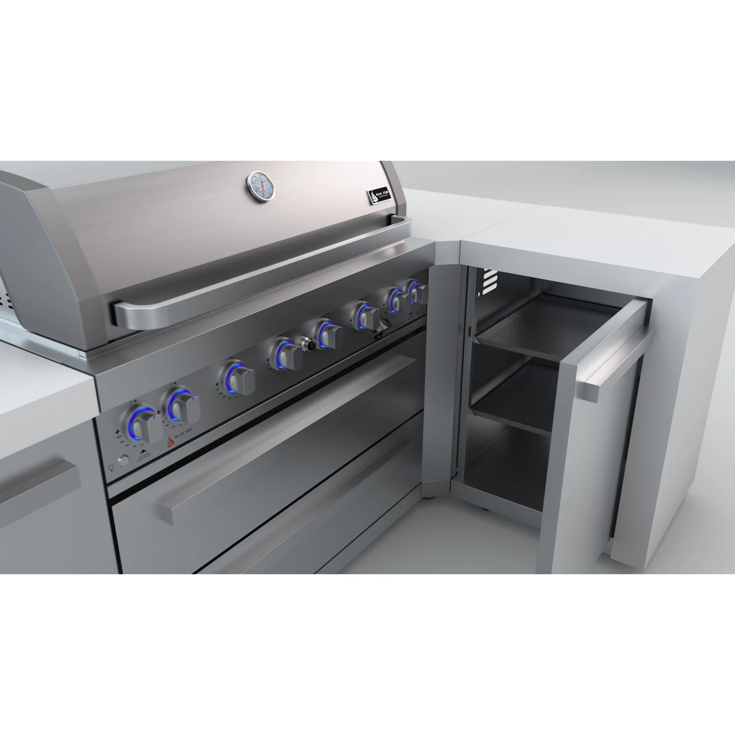 Mont Alpi 805 Deluxe BBQ Grill Island With 90 Degree Corner - MAi805-D90C 9 Mont Alpi 805 Deluxe BBQ Grill Island With 90 Degree Corner - MAi805-D90C - Image 7