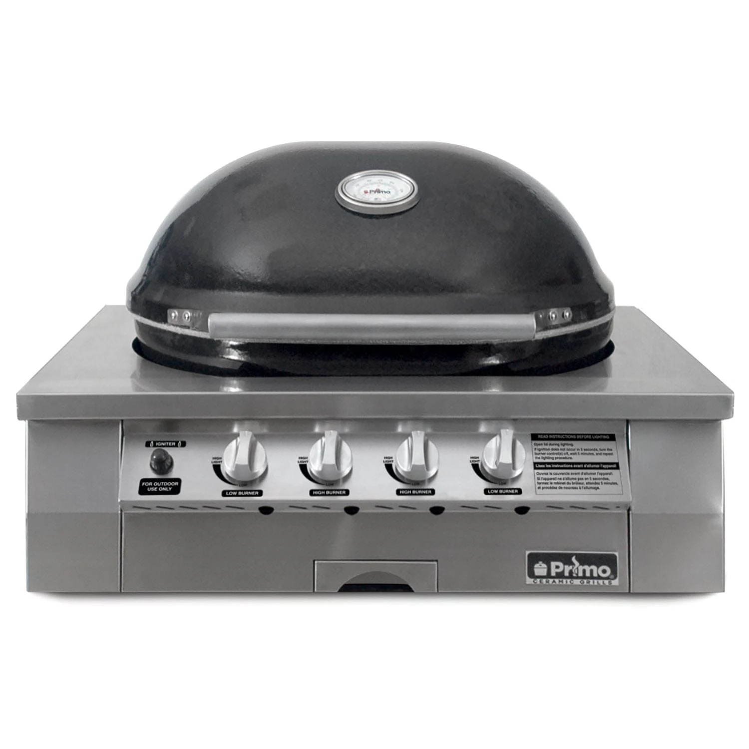 Primo Oval G420 36-Inch Ceramic Built-In Kamado Gas Grill 3 Primo Oval G420 36-Inch Ceramic Built-In Kamado Gas Grill