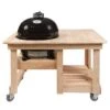 Primo Oval Junior 200 Ceramic Kamado Grill On Cypress Countertop Table 2 Primo Oval Junior 200 Ceramic Kamado Grill On Cypress Countertop Table -Outdoor Kitchen Shop oval jr 200 table