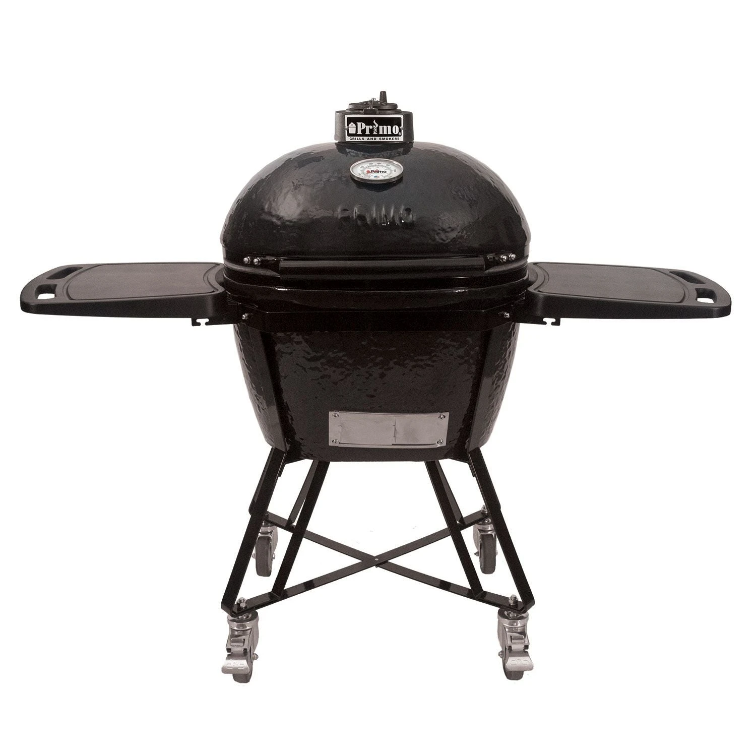 Primo Oval Large 300 Ceramic Kamado Grill With Cradle & Side Shelves 3 Primo Oval Large 300 Ceramic Kamado Grill With Cradle & Side Shelves