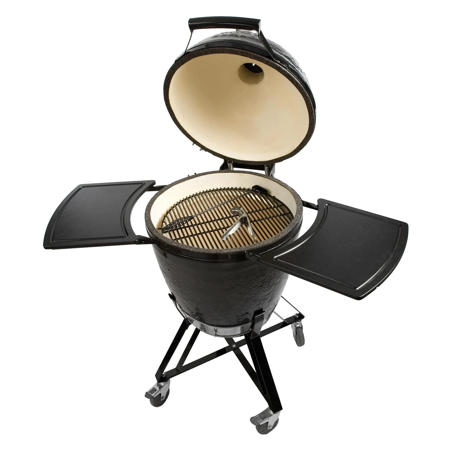 Primo Large Round Ceramic Kamado Grill With Cradle & Side Shelves 4 Primo Large Round Ceramic Kamado Grill With Cradle & Side Shelves - Image 2