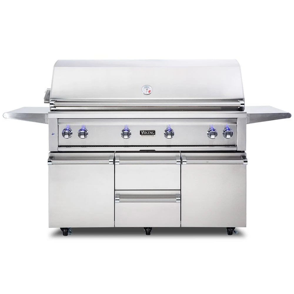 Viking 5 Series 54-Inch Stainless Steel Freestanding Grill With ProSear Burner & Rotisserie 3 Viking 5 Series 54-Inch Stainless Steel Freestanding Grill With ProSear Burner & Rotisserie