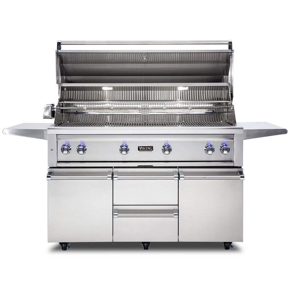Viking 5 Series 54-Inch Stainless Steel Freestanding Grill With ProSear Burner & Rotisserie 4 Viking 5 Series 54-Inch Stainless Steel Freestanding Grill With ProSear Burner & Rotisserie - Image 2
